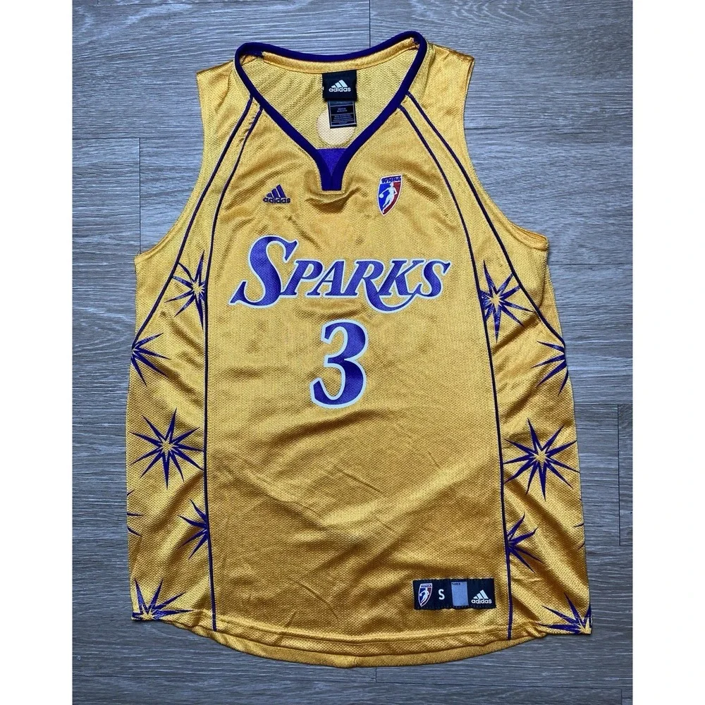Authentic Y2K Adidas WNBA Los Angeles Sparks Candace Parker Jersey Size SMALL